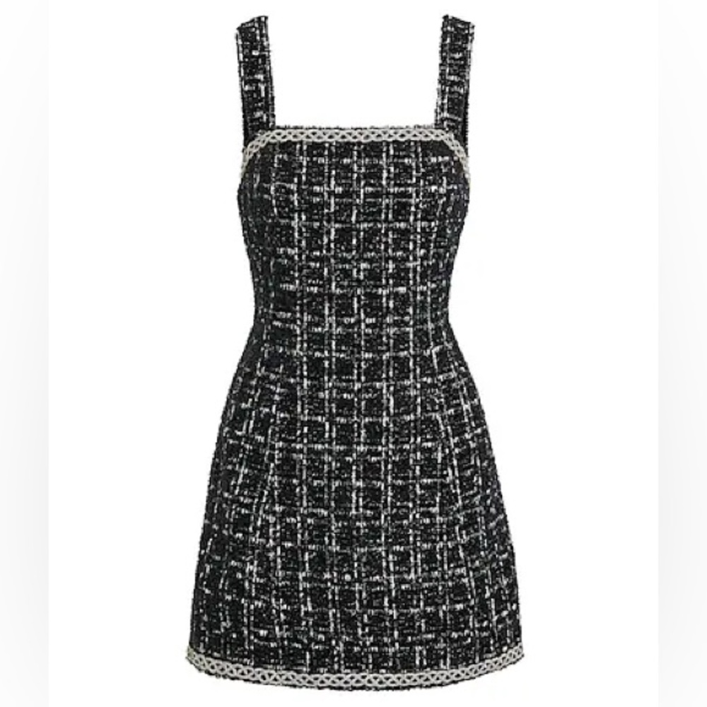 Alice Olivia Liran Tweed Dress